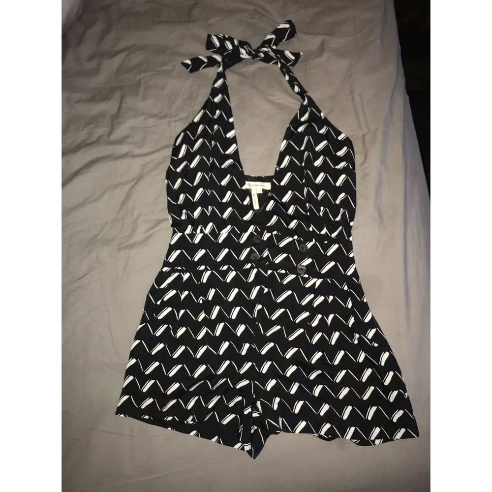 Navy Halter Romper